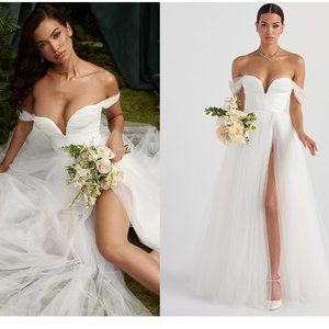HOUSE OF CB 'Fairytale' White Tulle Bridal Gown NWOT